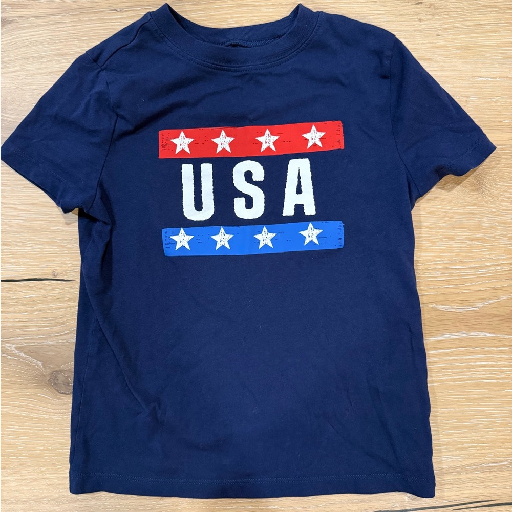 OshKosh B'gosh Navy Blue USA Stars Tee